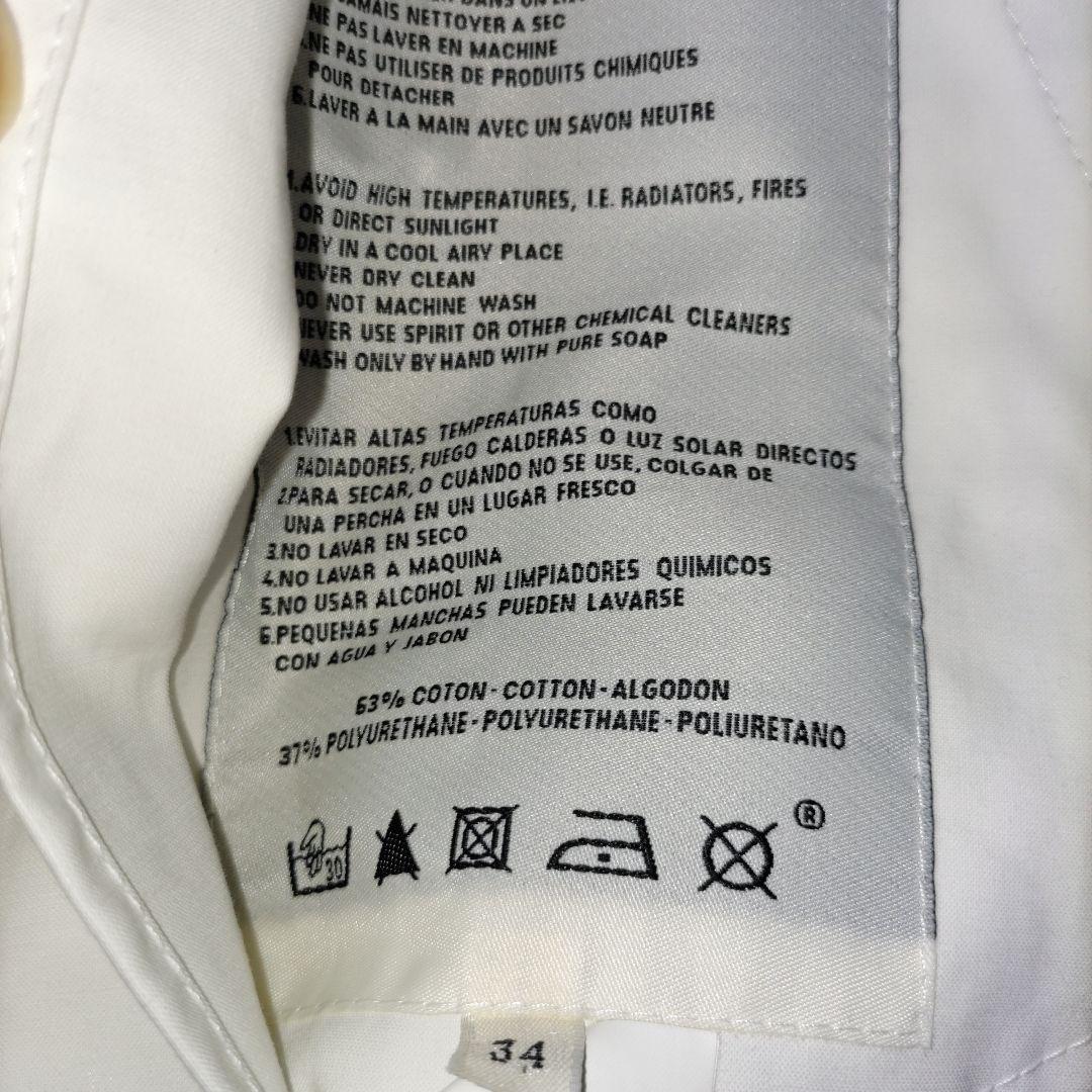 HERMES エルメス トレンチコートダブル ウエストベルト付き クリアボタン