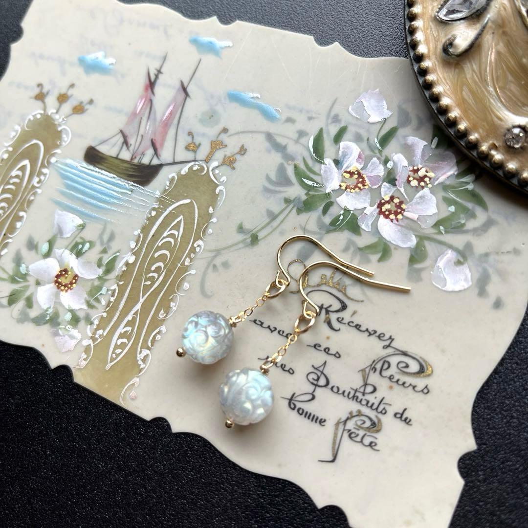 おともさん様✴︎ラブラドライトカービング＆ロードナイト＊ピアス