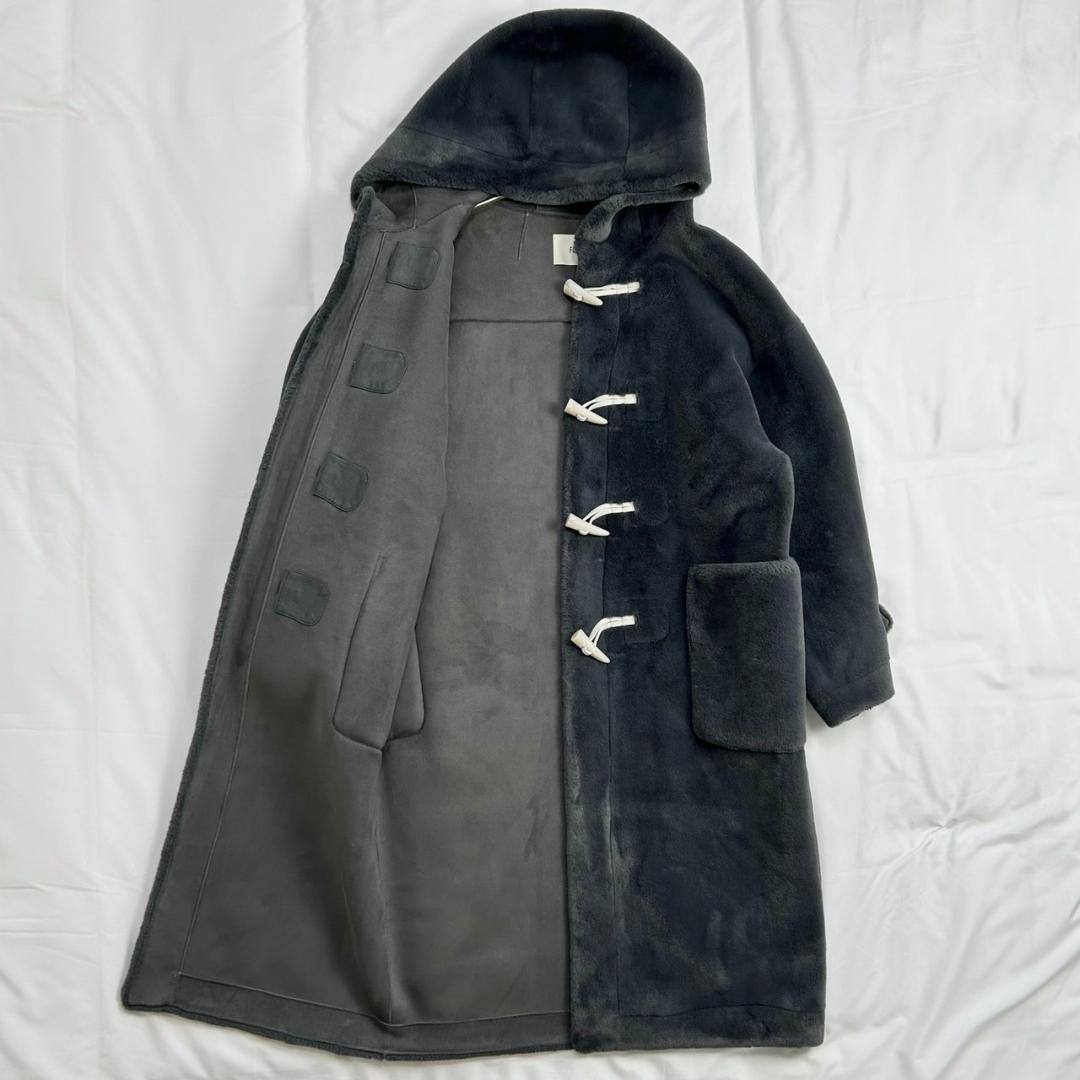 未使用　FURFUR　ファーファー　エコファーダッフルコート　22AW グレー