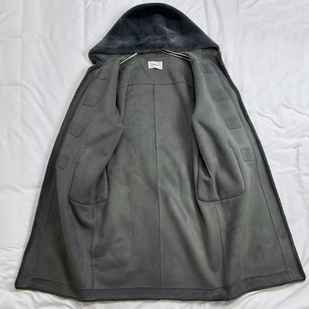 未使用　FURFUR　ファーファー　エコファーダッフルコート　22AW グレー