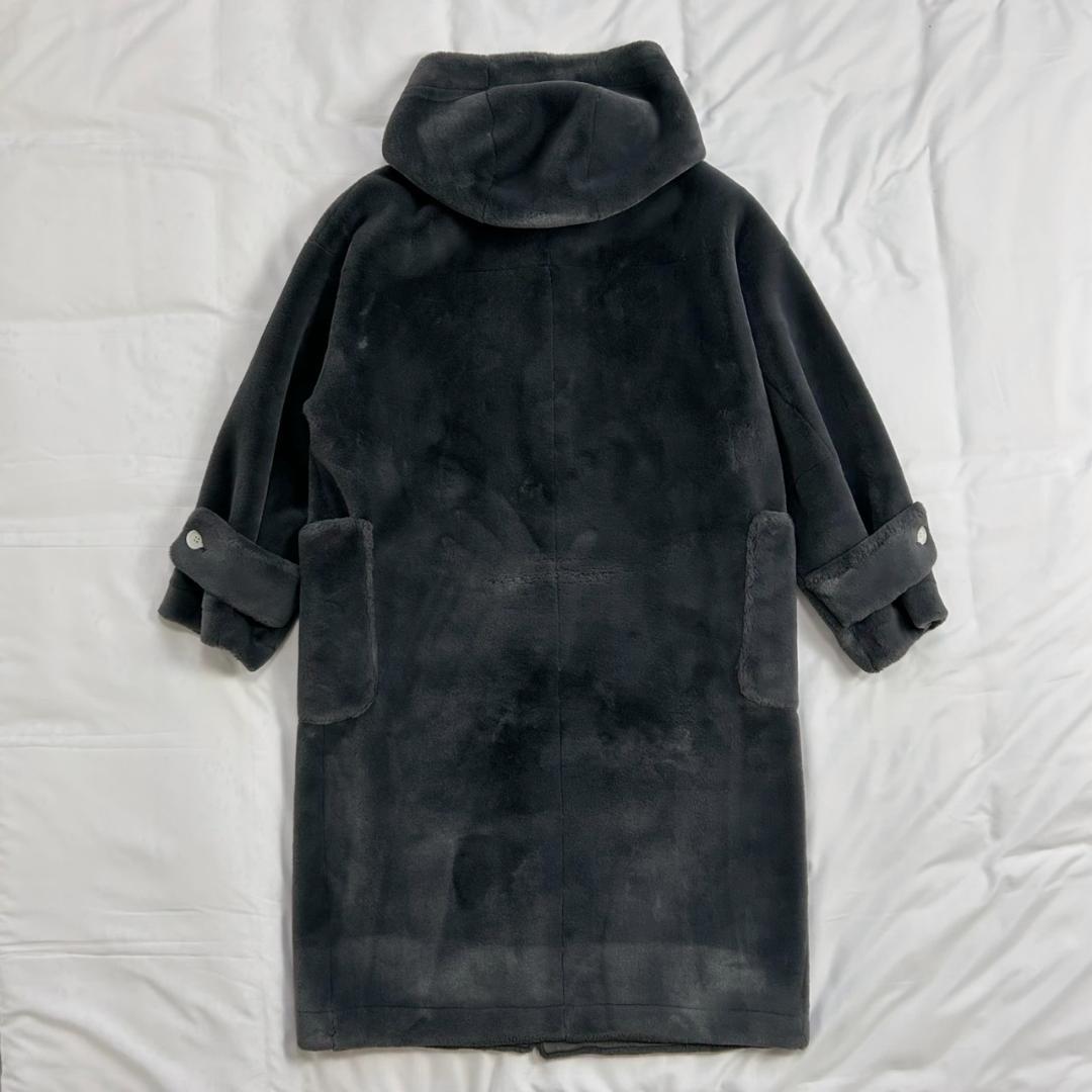 未使用　FURFUR　ファーファー　エコファーダッフルコート　22AW グレー
