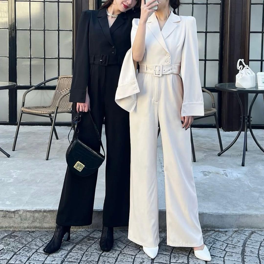  PARTY ベルト付ケープ風オールインワン ミニマムサイズ