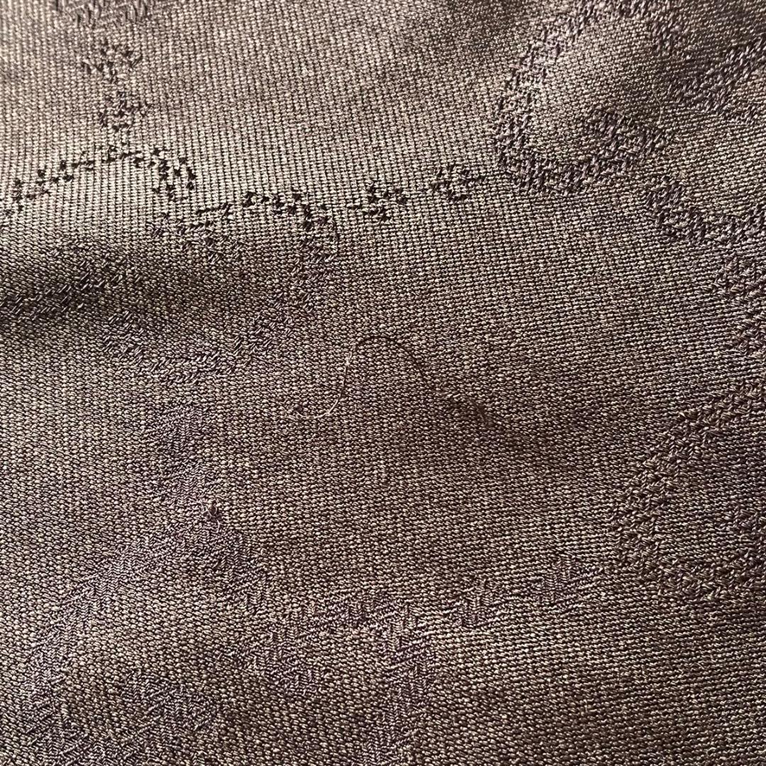 GUCCI グッチ GG柄 大判ストール シルク100% ブラウン 茶