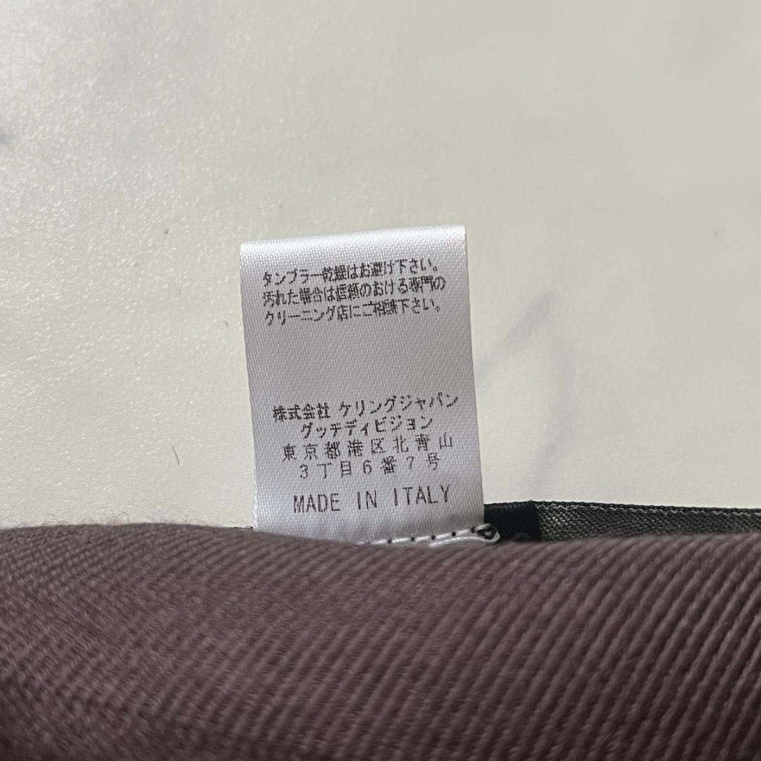 GUCCI グッチ GG柄 大判ストール シルク100% ブラウン 茶