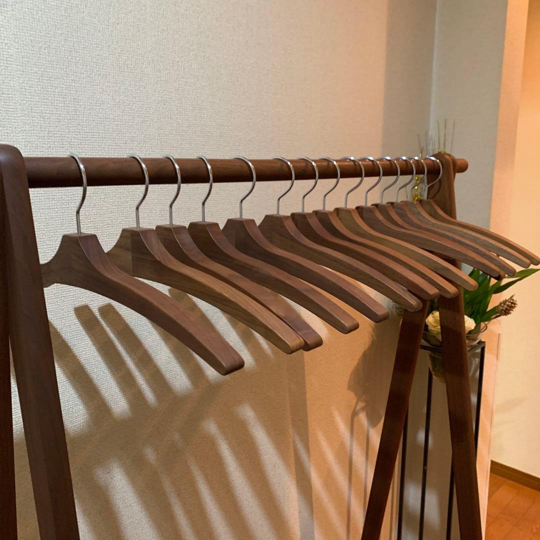 cosineウォールナットドレスラック　用ハンガー のみ7本