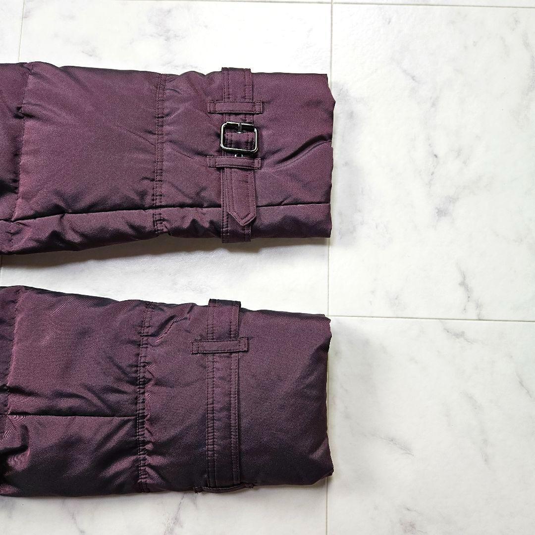 【新品同様】バーバリーロンドン　ダウンコート　ボルドー　大きいサイズ　イタリア製