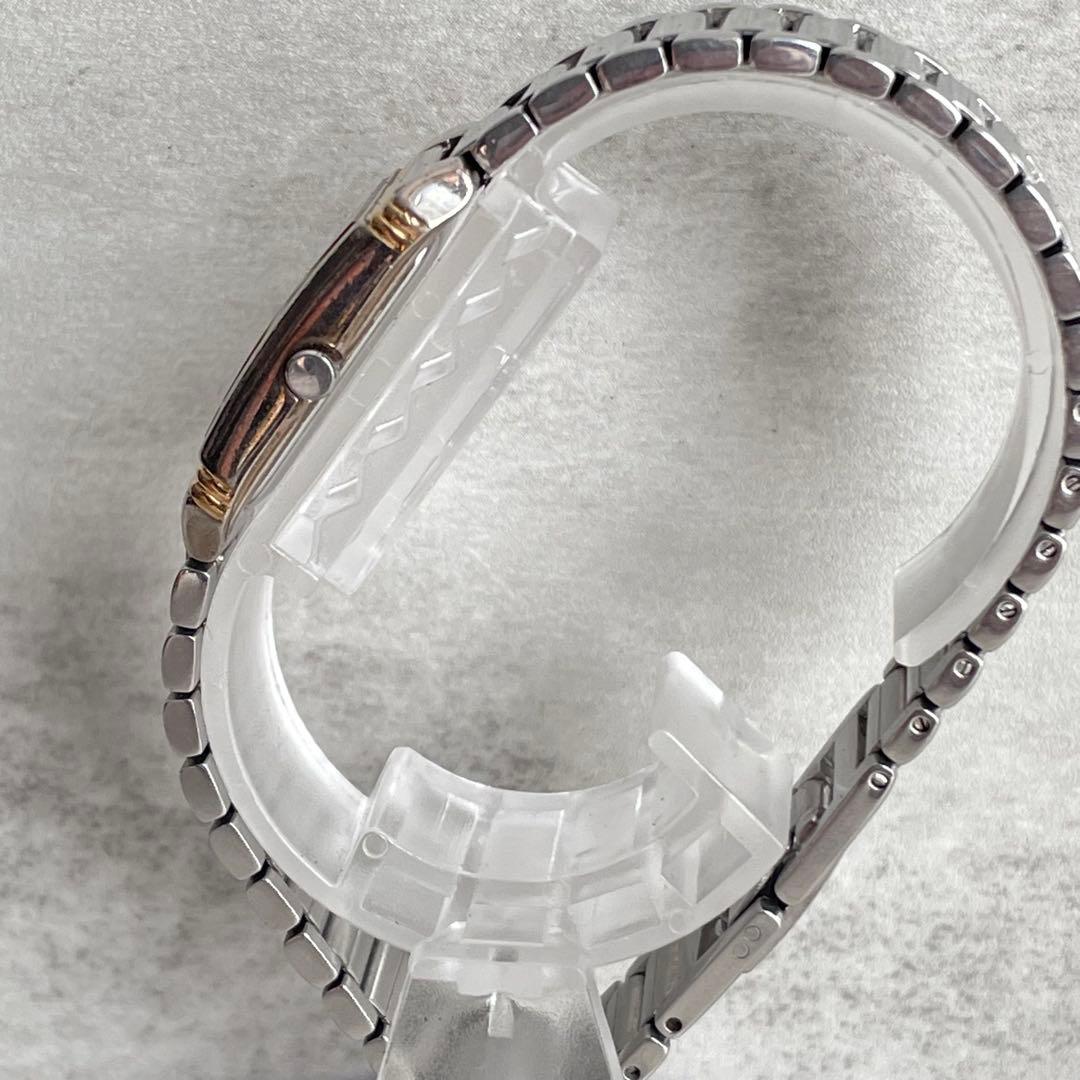 稼動品　YSL イヴサンローラン　コンビ　レクタンギュラー　ロゴ文字盤　腕時計