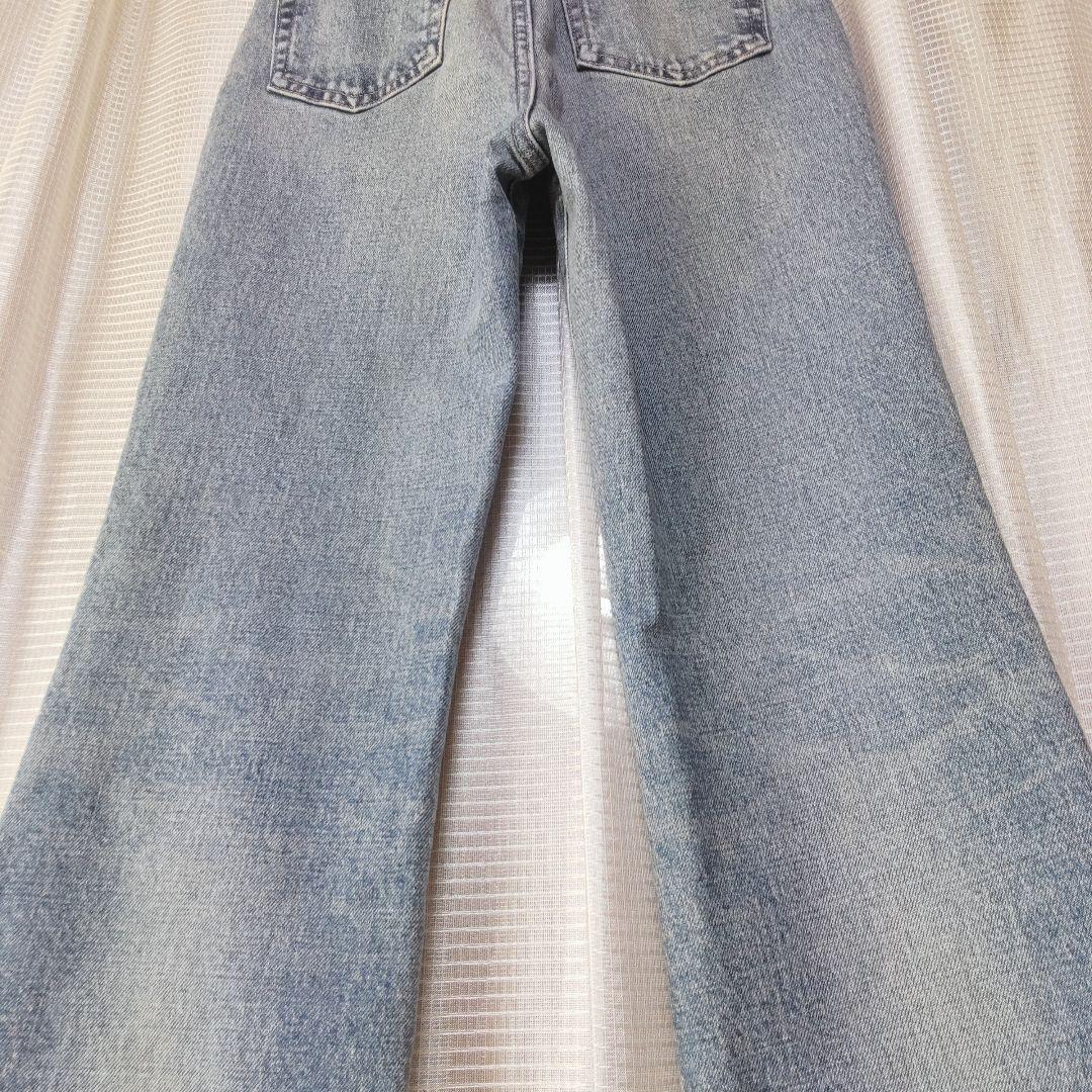 美品✦MOUSSY/ マウジーMVS FLARE/S/ライトブルー/ストレッチ