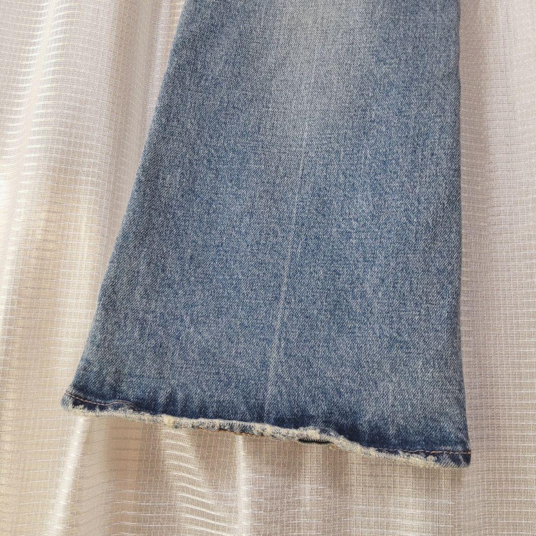 美品✦MOUSSY/ マウジーMVS FLARE/S/ライトブルー/ストレッチ