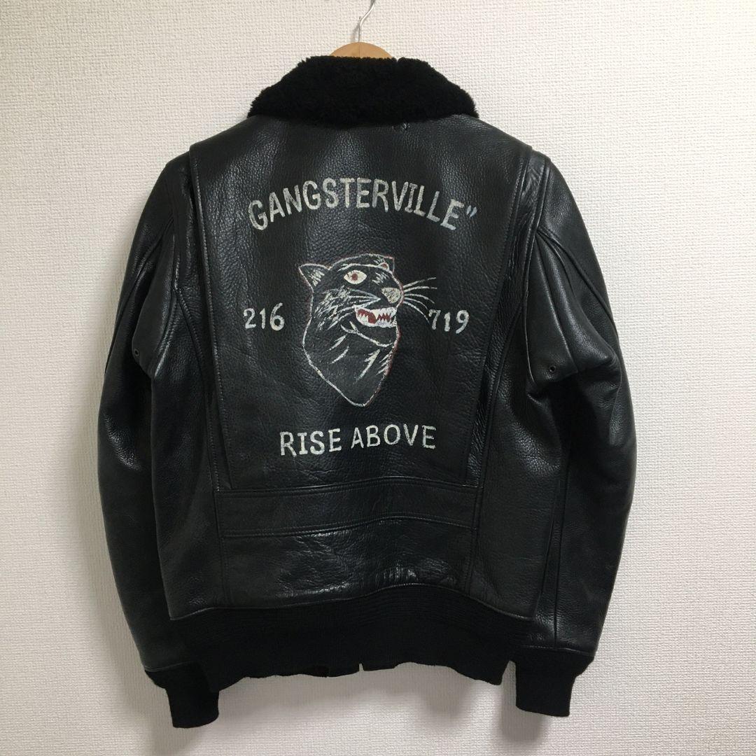 GANGSTERVILLE G-1 ハンドペイント レザージャケット