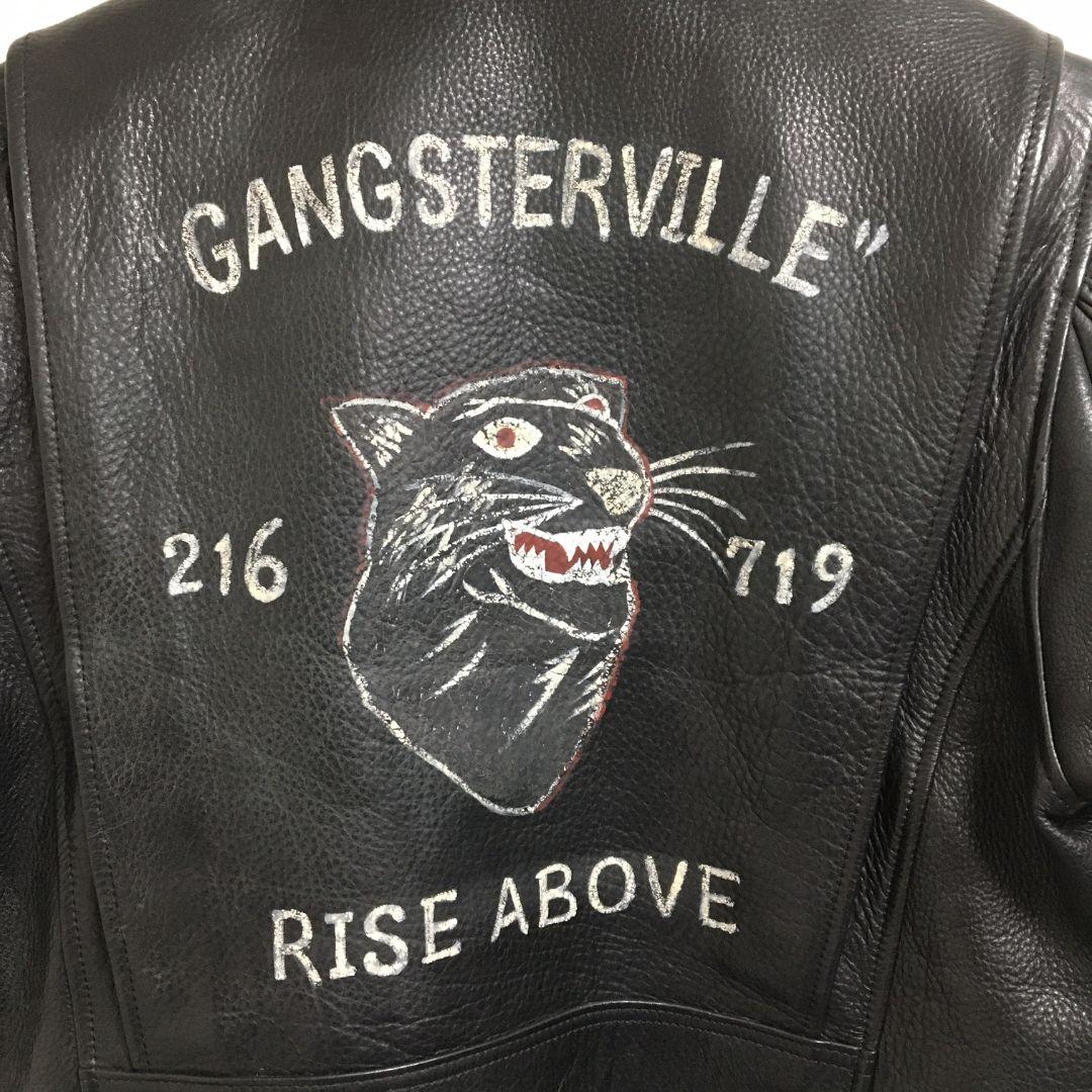GANGSTERVILLE G-1 ハンドペイント レザージャケット