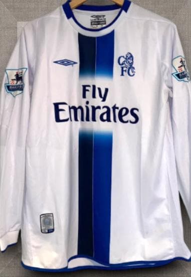 03-05 チェルシー アウェイ 15番 ドログバ 長袖 レトロスタイル