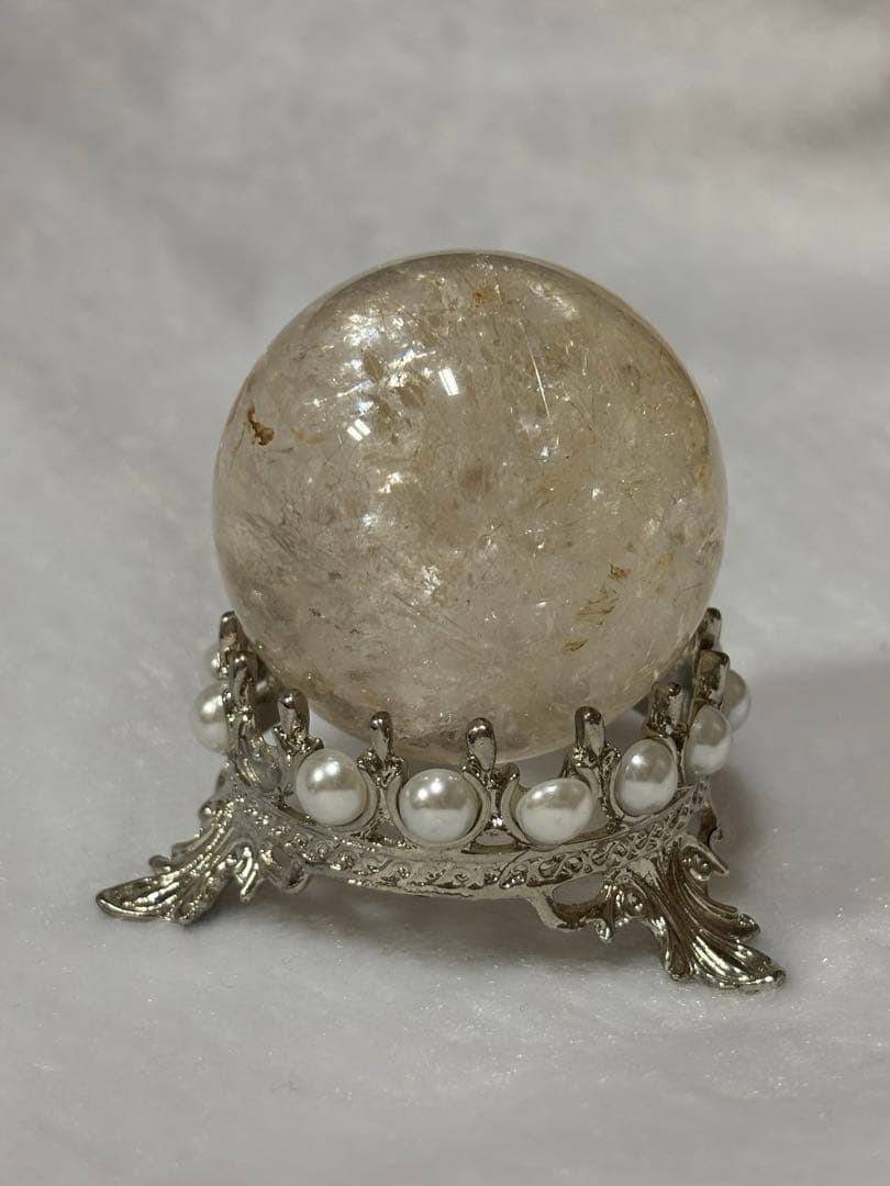 シルバールチルスフィア　4.81cm 天然石