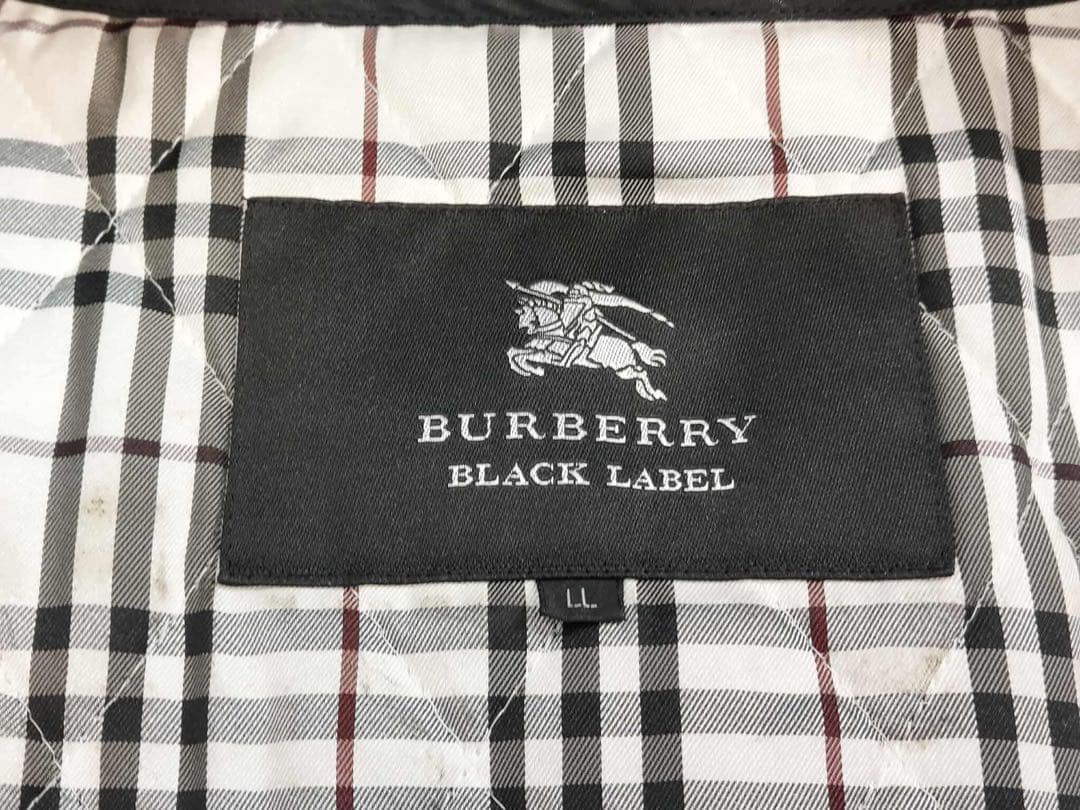 BURBERRY BLACK LABEL ステンカラーコート ライナー付き LL