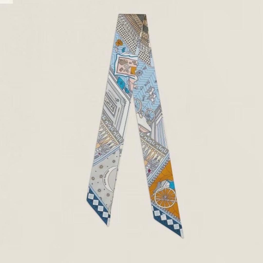 希少　エルメス　ツイリー　スカーフ　シルクツイル 春夏　シルク 100% レア