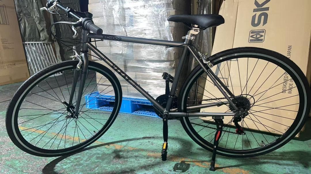 中古美品 XLEAT XC-009 クロスバイク 21段変速　グレ－