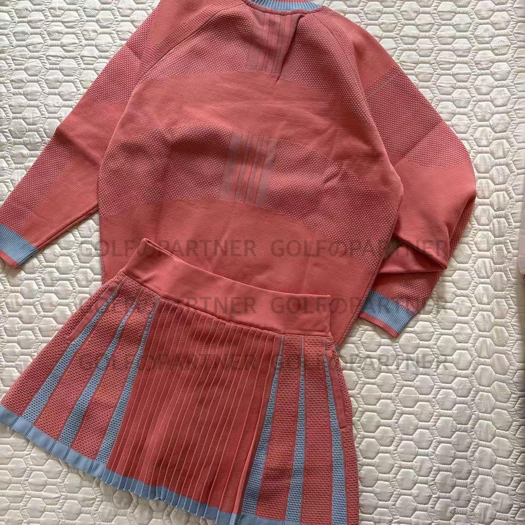 L新品定価41800円/アディダスゴルフ/レディース/セーター&スカート