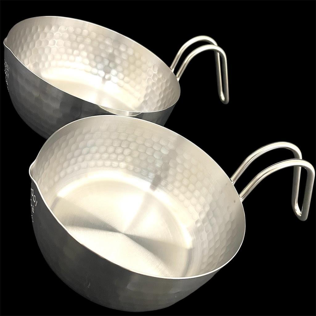 取っ手も便利な雪平鍋　マルチポットタイプ 16cm&18cm 2個セット