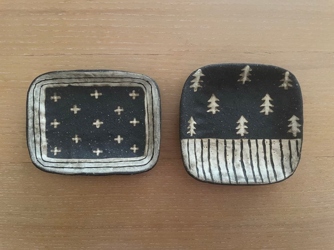 【新品】宇田令奈　四角皿2枚セット