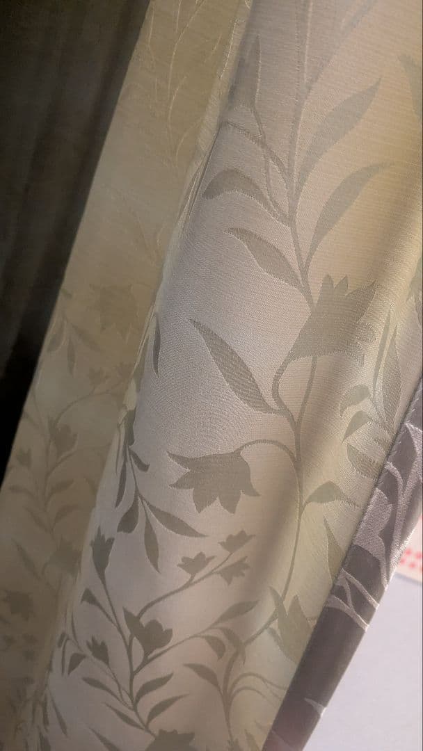 ②195×125cm×2枚 ドレープカーテン 川島織物