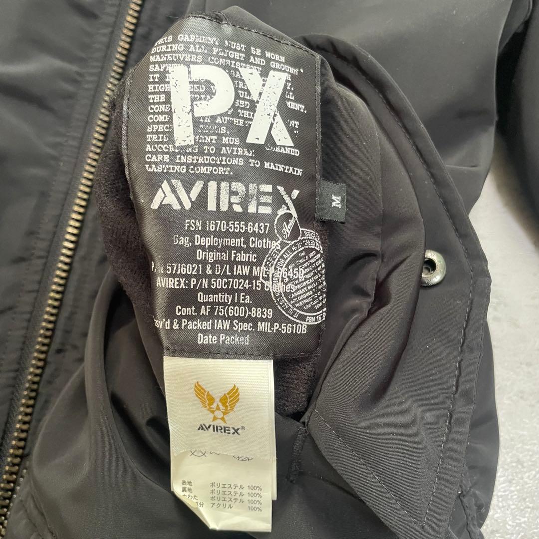 AVIREX MA-1 フライトジャケット ロゴ リバーシブル 短丈 ブルゾン