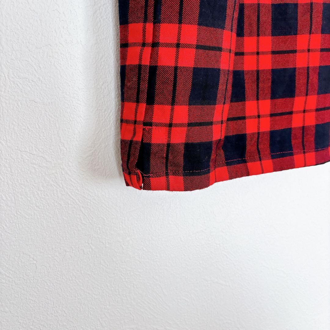 Munsingwear 赤と黒のチェック スカート 【11サイズ】　ゴルフウェア