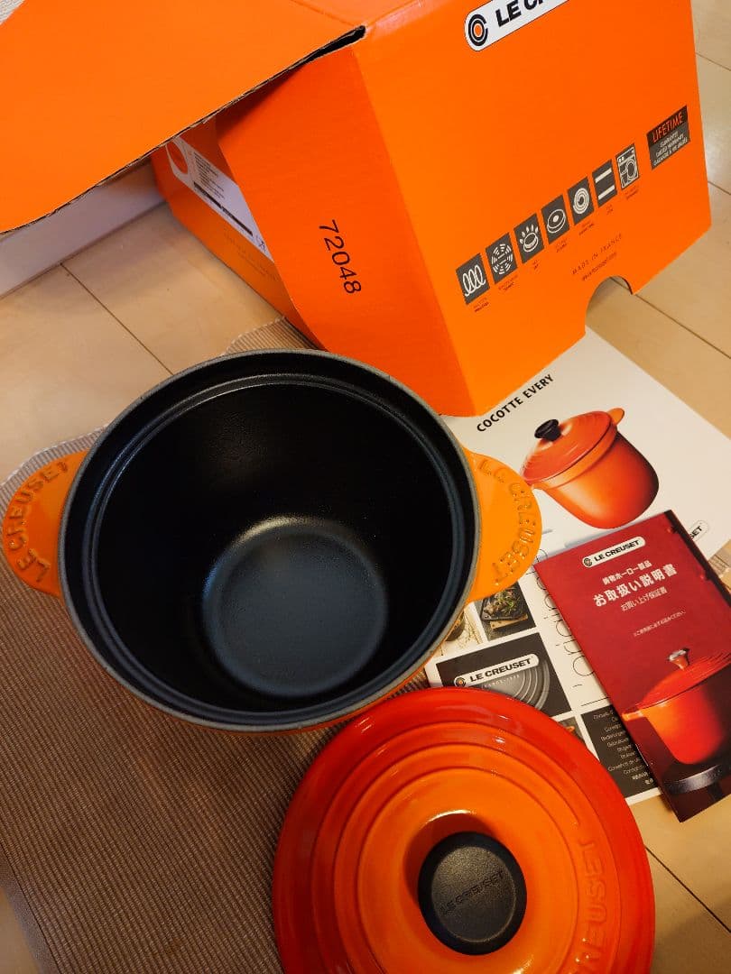 【新品未使用】　ル・クルーゼ ココットエブリィ　size18 オレンジ