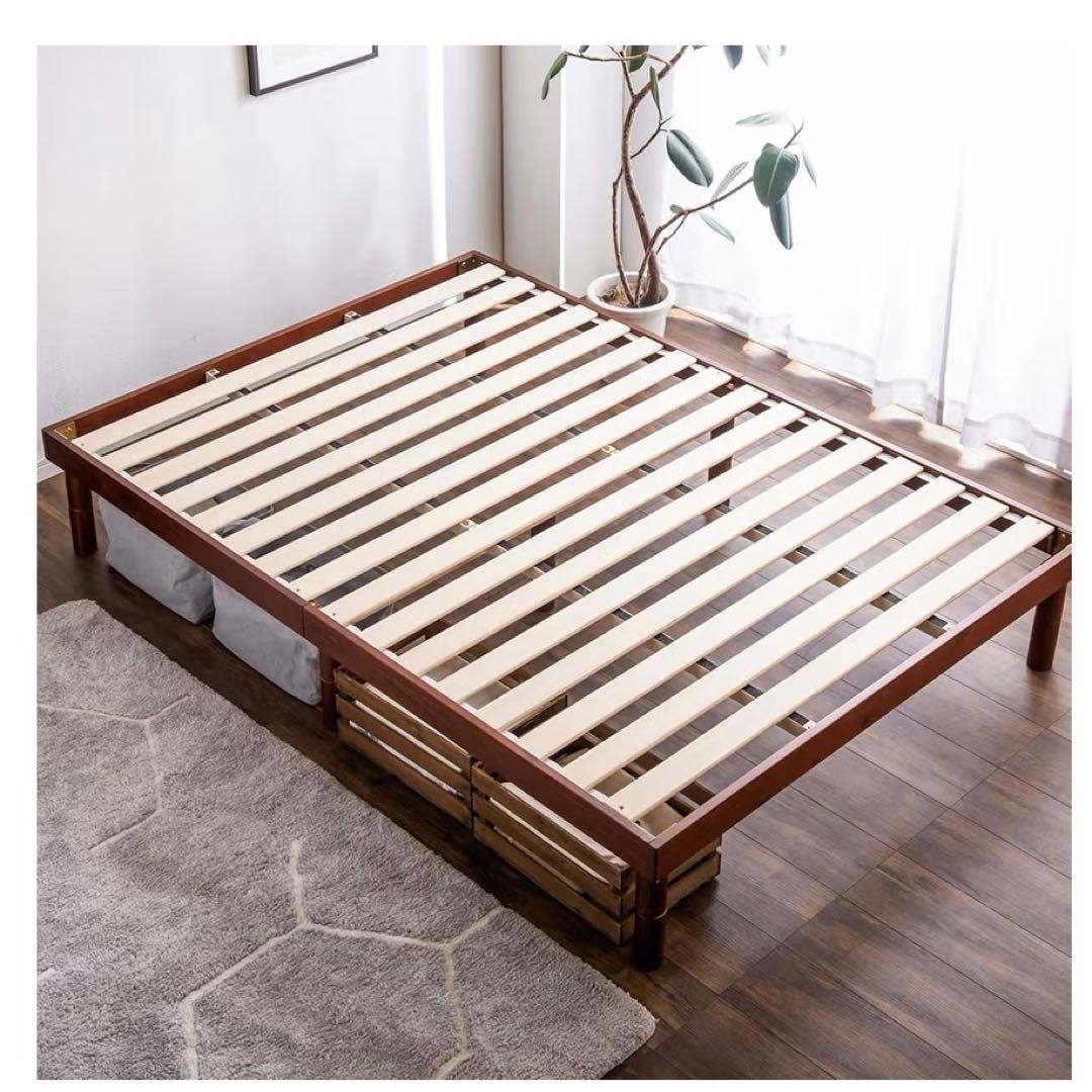 タンスのゲン ベッド シングル すのこベッド 北欧パイン 3段階高さ調節