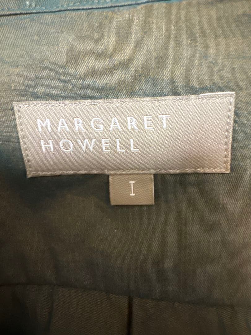 【美品】MARGARET HOWELL バンドカラーシャツ