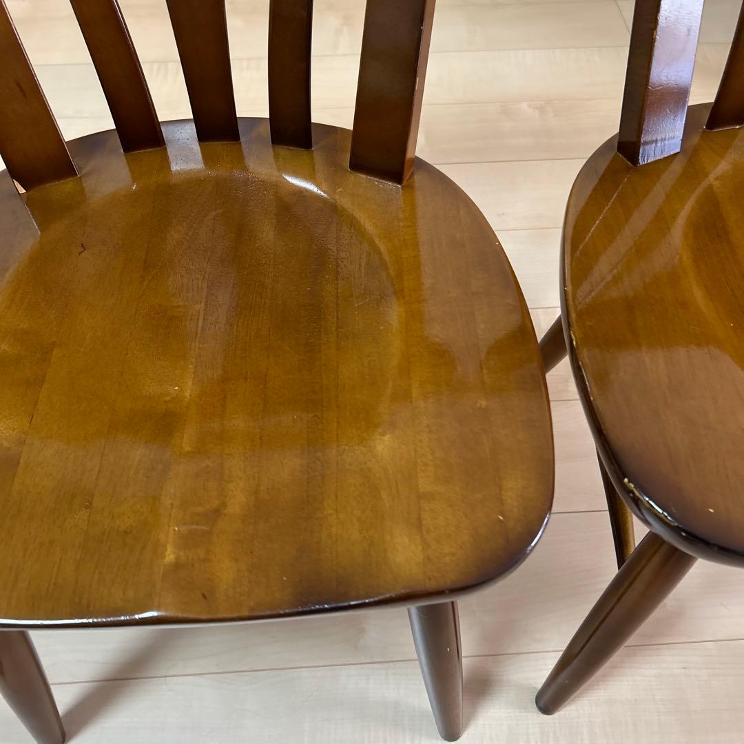 Karimoku COLONIAL CC18 model 肘無　ブラウン　2脚