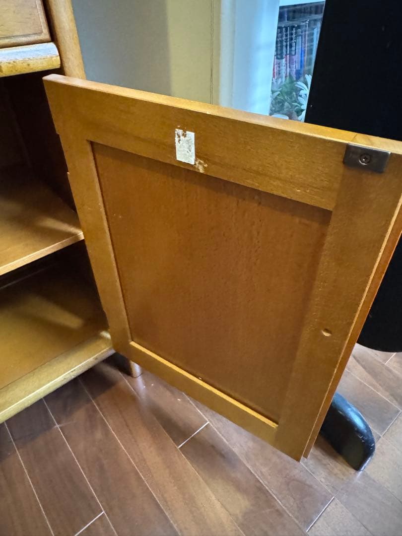 オールドカリモク　電話台　FAX台　キャビネット　レトロ　送料込み匿名発送