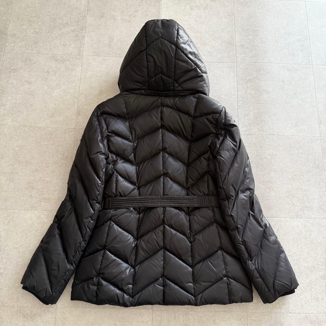 マイケルコース　ダウンジャケット　黒　ロング　ベルト　ファー フード　3way