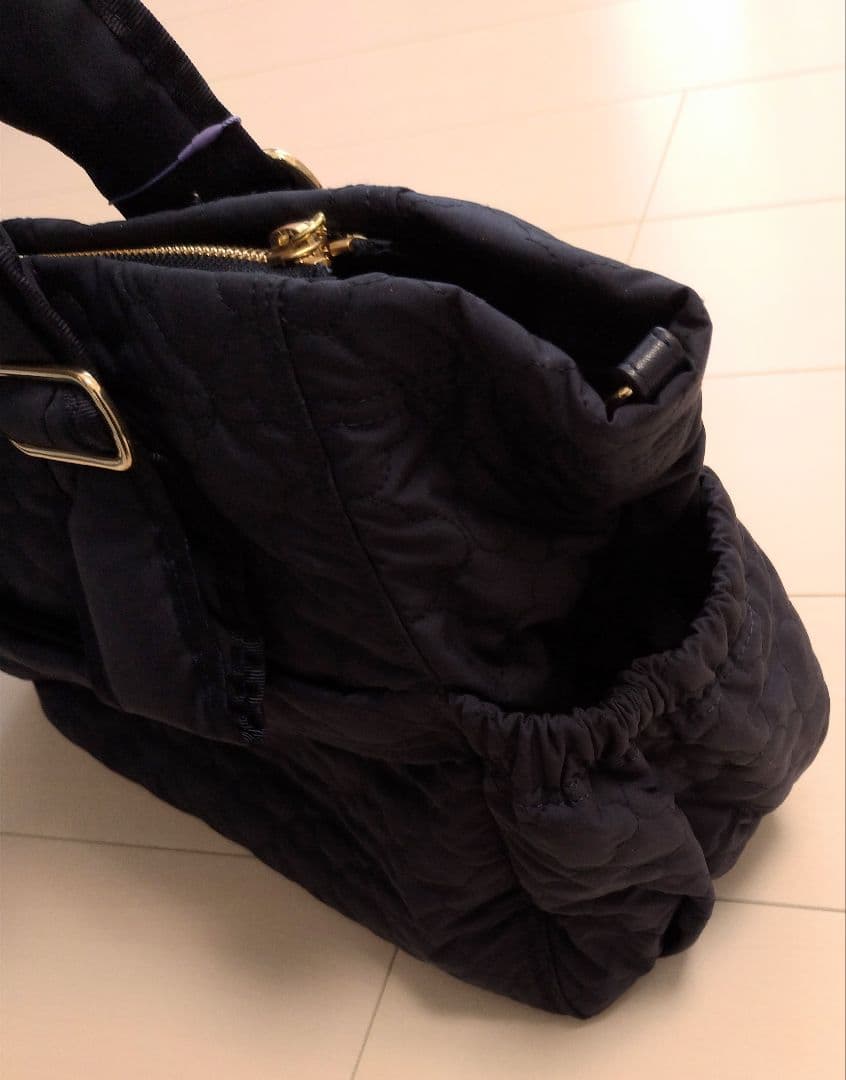 【新品】TOCCA トッカのクローバーキルトマザーズバッグ　ネイビー