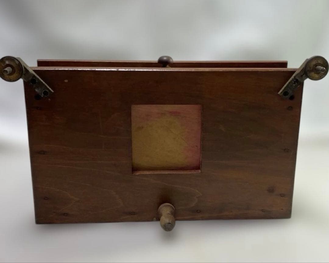 アンティーク 木製天秤 ガラスケース付き 動作可