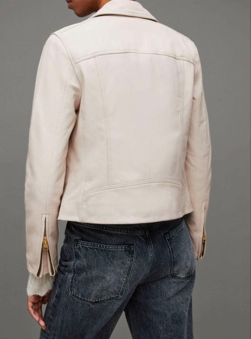 ⭐︎ALLSAINTS⭐︎アイボリーライダースジャケット
