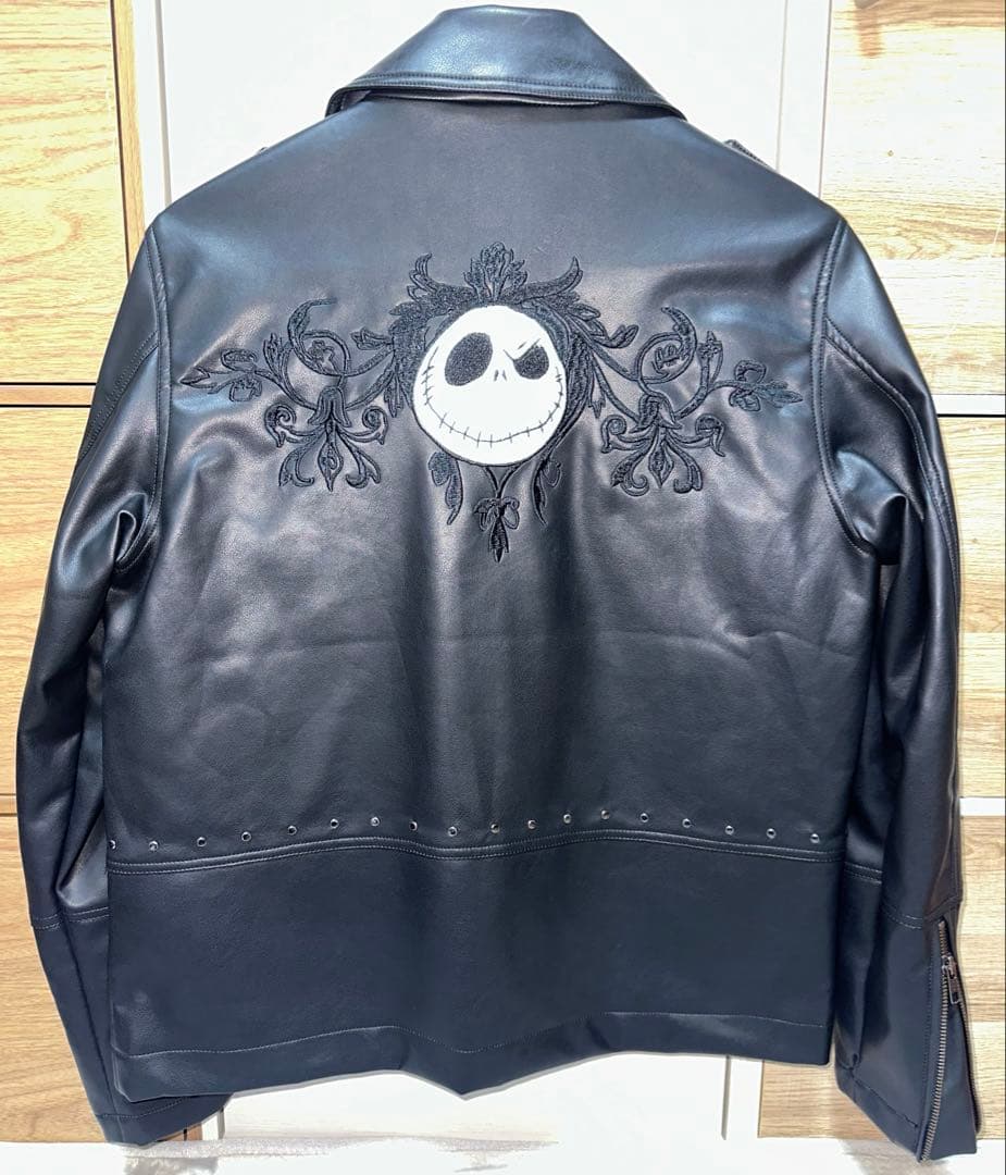 ナイトメア・ビフォア・クリスマス ジャック・スケリントン ライダースジャケット