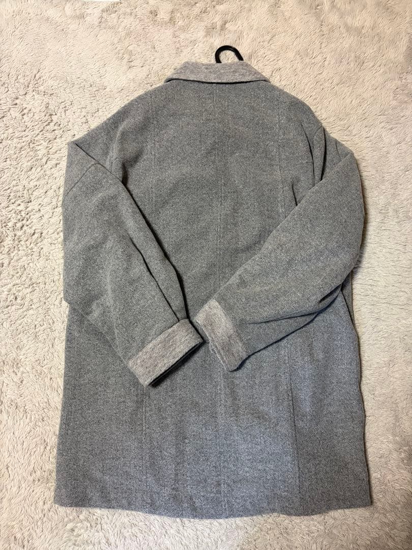 グレー ウール混合カジュアルジャケット