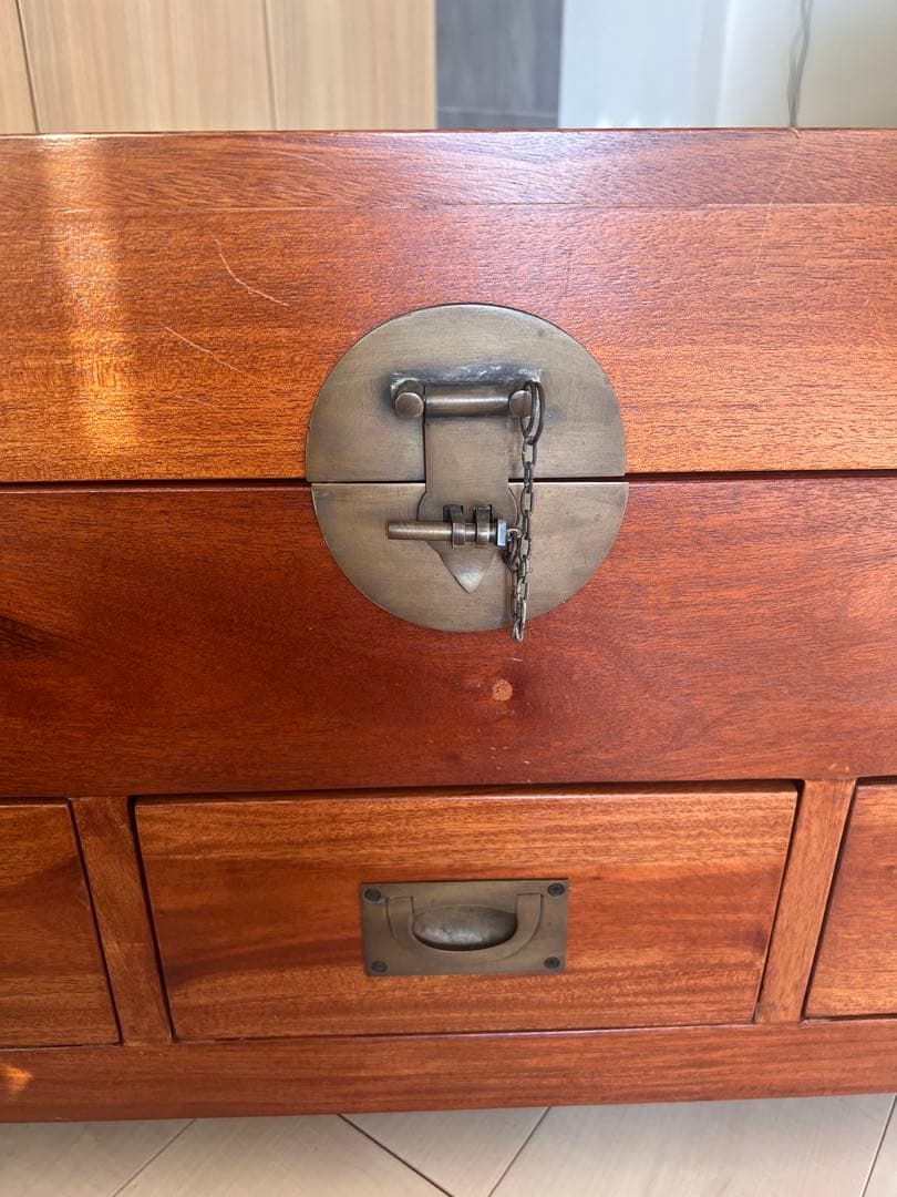 アンティーク調ボックスチェストベンチ H45✖️W99.2✖️D29.2