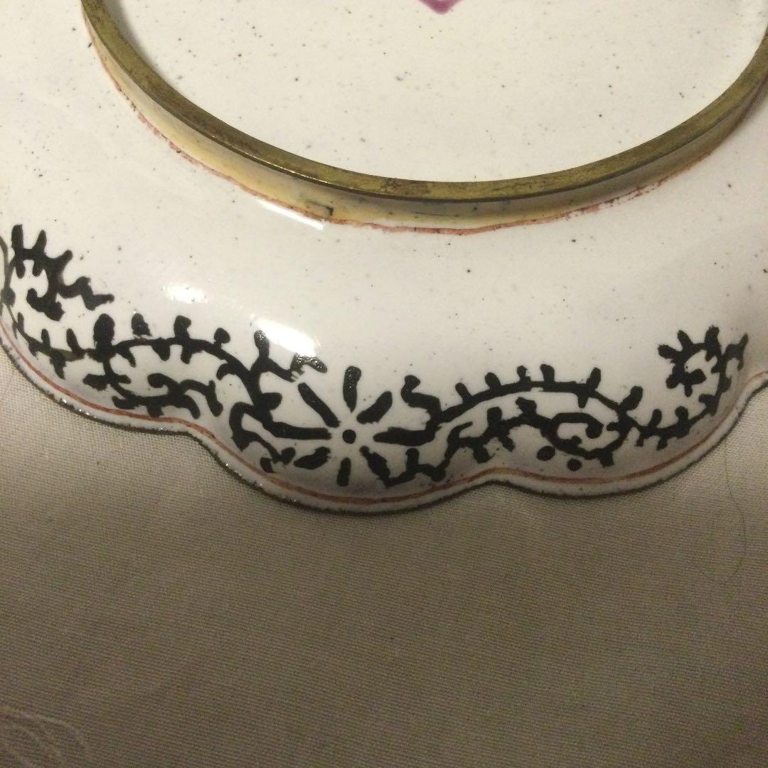 中国清朝輸出用七宝焼の小皿
