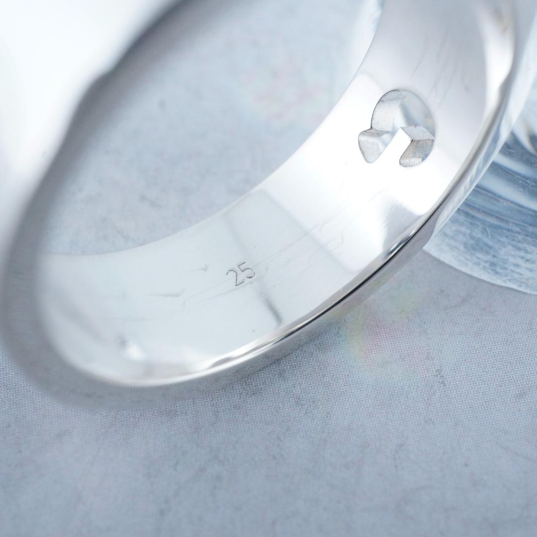 新品仕上 グッチ SV925 リング　G ロゴ　２５号