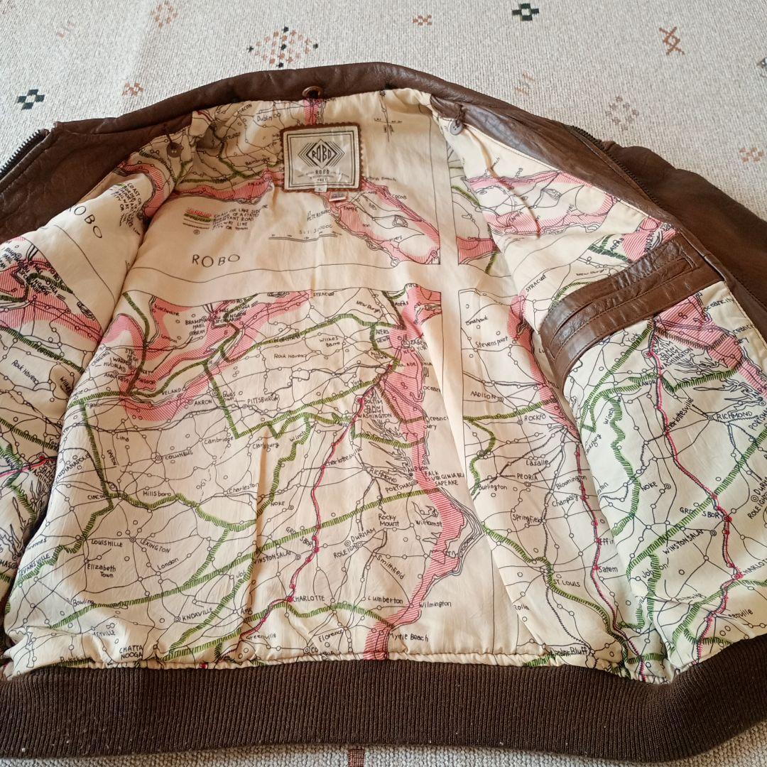 〈ROBO〉 レザージャケット（羊革） Lサイズ　ヴィンテージ品