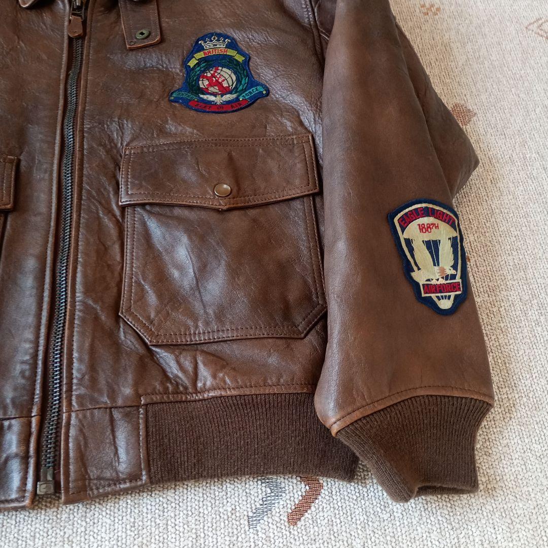 〈ROBO〉 レザージャケット（羊革） Lサイズ　ヴィンテージ品