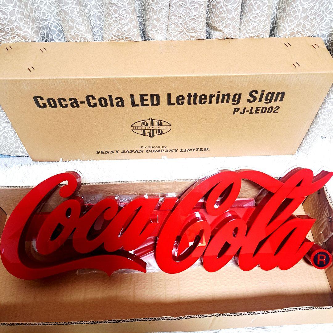 コカ・コーラ　LED レタリングサイン　Coca-Cola ネオンサイン