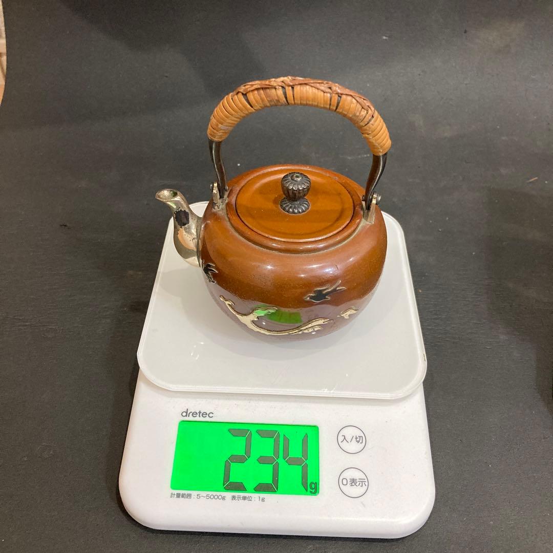 鉄瓶　鉄ビン　急須　宗浩　銀　銅