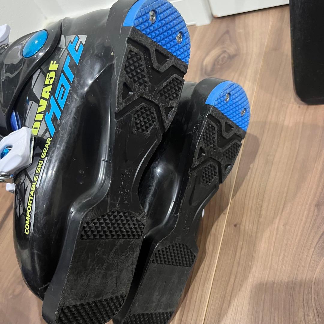 ジュニアスキーROCKER X8 板　ブーツ19㎝　ストック80スキー3点セット