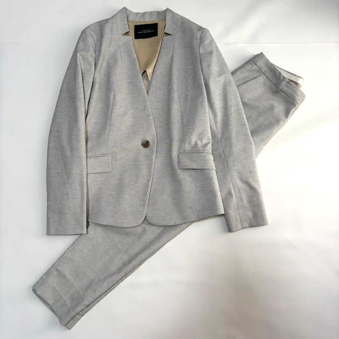 green label relaxing セットアップ　ノーカラー