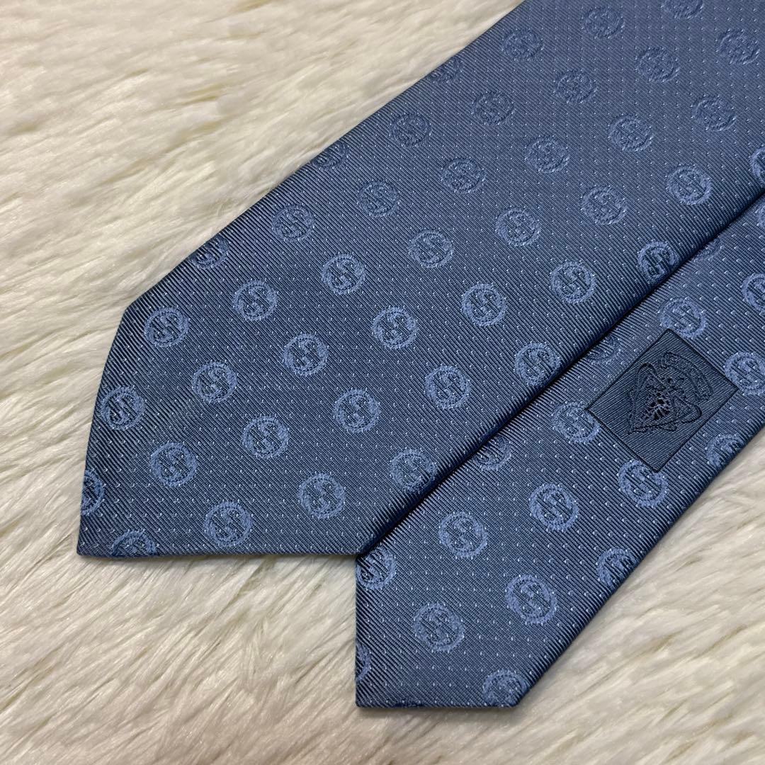 【美品】GUCCI ネクタイ　高級シルク　GG柄　グッチ
