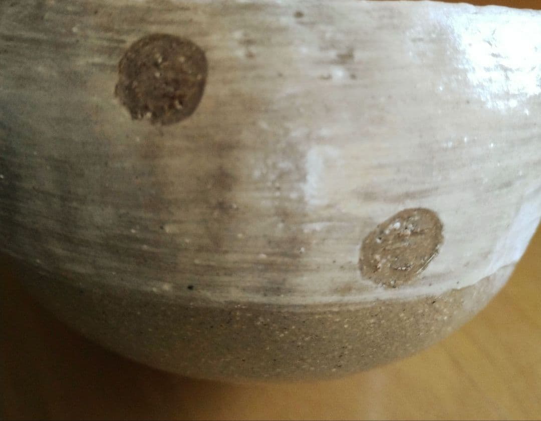 湯布院　HOMME BLUE CAFE スープカップ　陶器　水玉　ドット