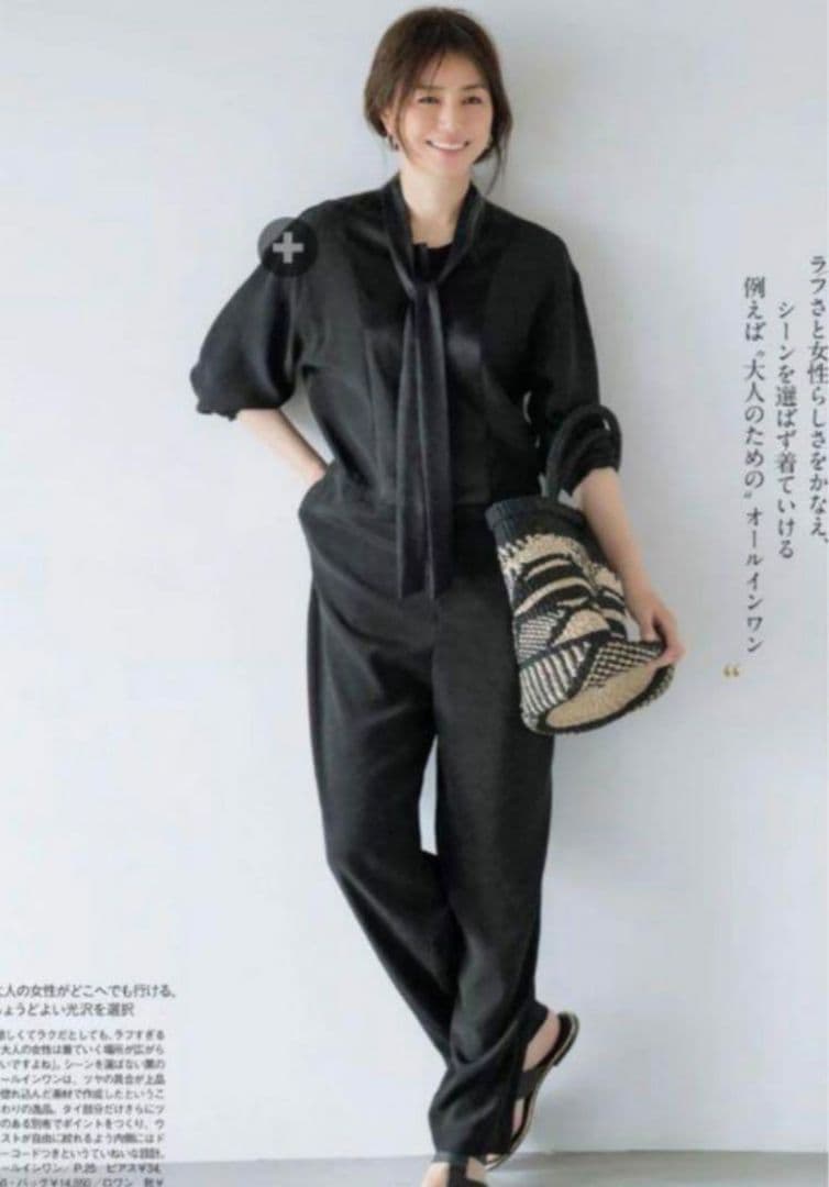 【最終値下げ】loin 井川遥　36ブラックオールインワン レディース