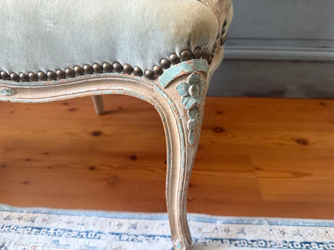 フレンスアンティーク　ルイ15世アームチェア　サロンチェア